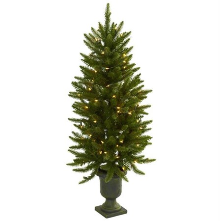 Dare2Decor 4 ft. Christmas Tree with Urn & Clear Lights DA664555